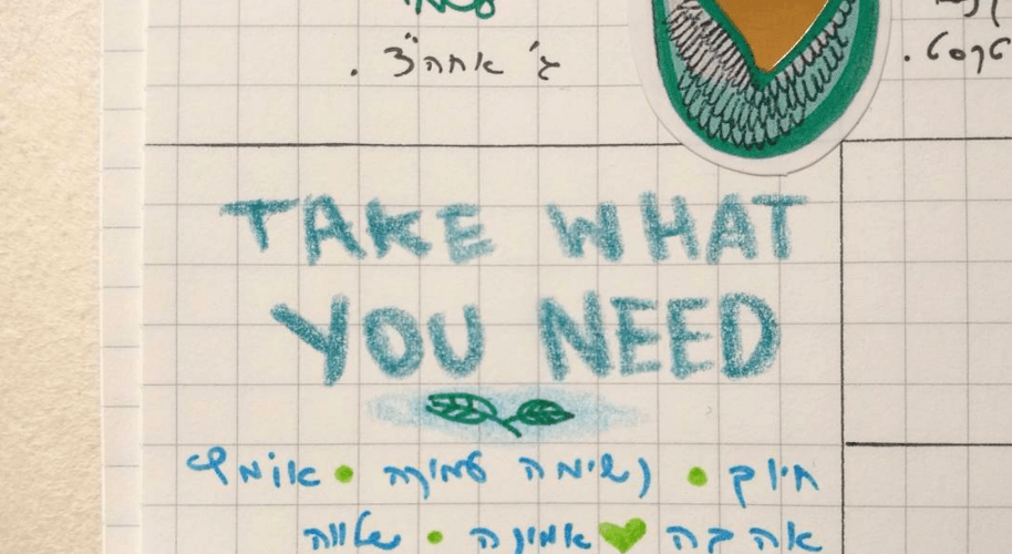 Take what you need BuJo Inspiration