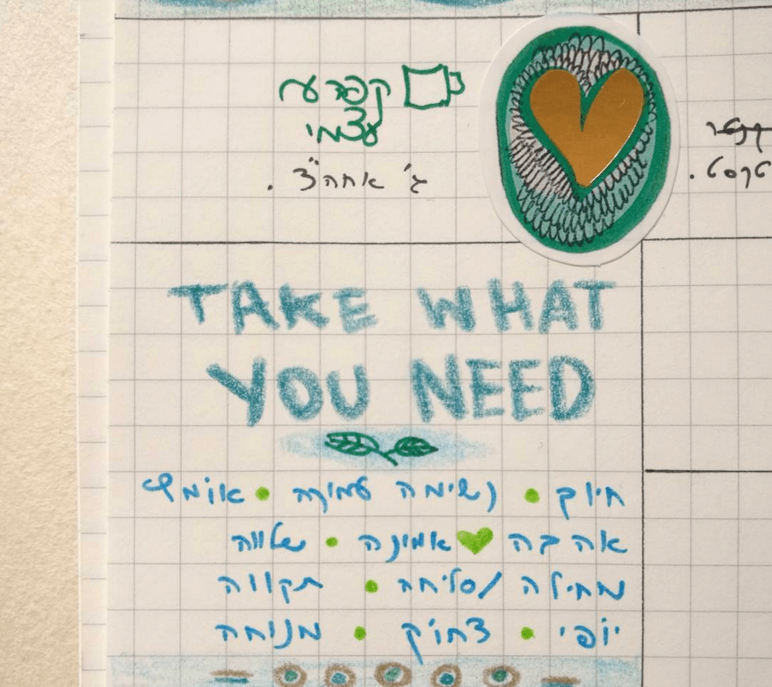 Take what you need BuJo Inspiration